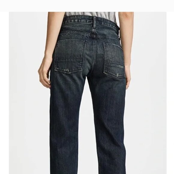 VINCE BOYFRIEND SLOUCH DARK JEANS - Picture 8 of 10